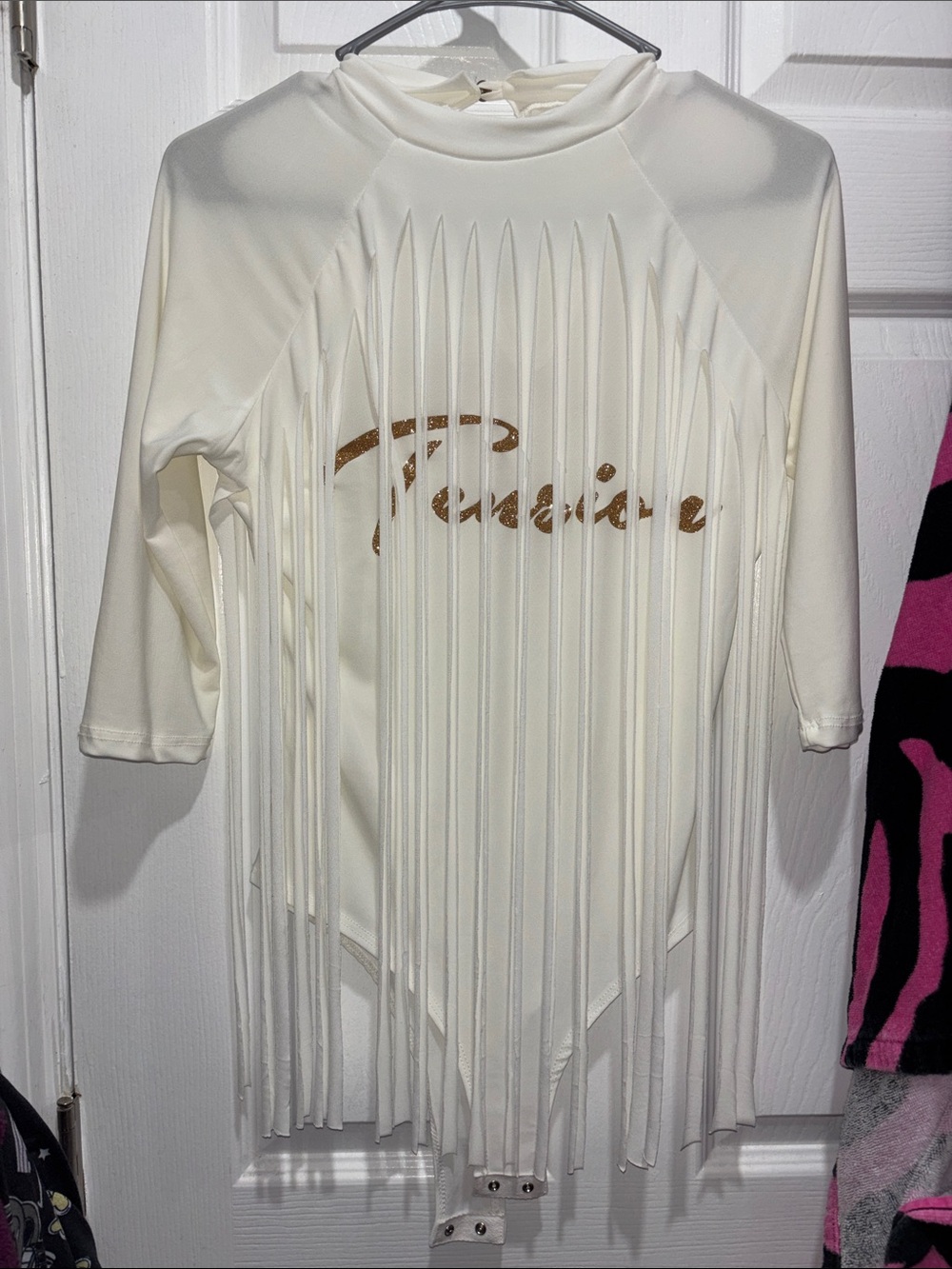 White Cowgirl Fringe Shirt
